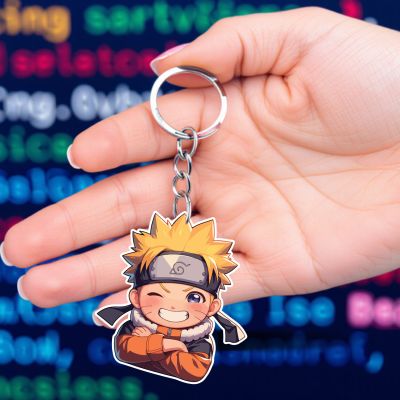 Naruto Acrylic Anime keychain For Bike & Car Birthday Return Gift For Kids Gift For Girls & Boys